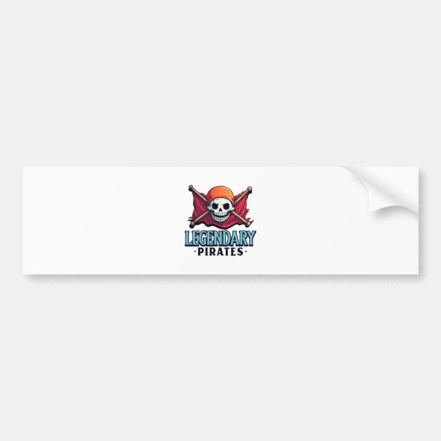 Pegatina Para Coche Piratas legendarios (Frente)