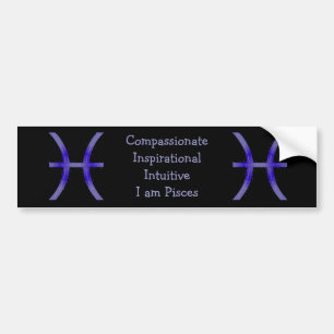 Pegatina Para Coche Pisces Bumper Sticker