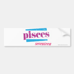 Pegatina Para Coche Piscis púrpuras