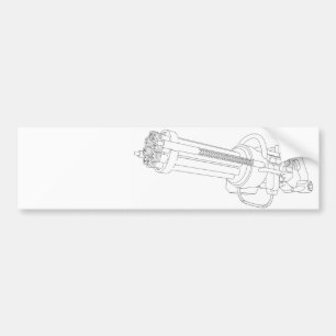 Pegatina Para Coche Pistola de rotación Steampunk