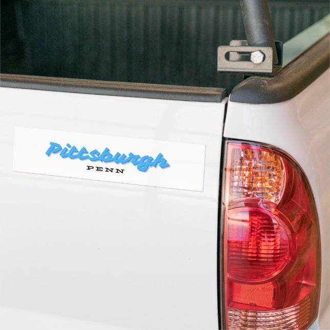Pegatina Para Coche Pittsburgh Pensilvania (En Camión)