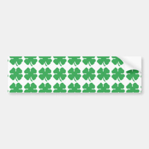 Pegatina Para Coche Pixel Lucky Four Leaf Clover de 8 bits