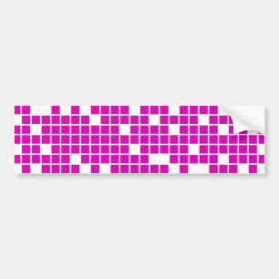 Pegatina Para Coche Pixeles rosados