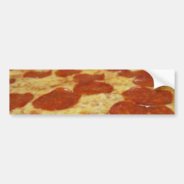 Pegatina Para Coche pizza de pepperoni (Frente)