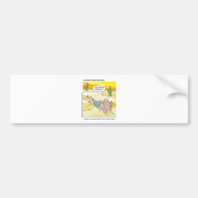 Pegatina Para Coche Pizza del Desierto Graciosos Mugs, Tees, Tarjetas  (Frente)