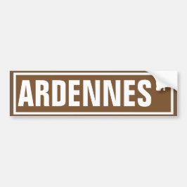 Pegatina Para Coche Placa de calle de Ardenas