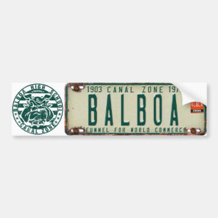 Pegatina Para Coche Placa de licencia PCZ y BHS: Balboa