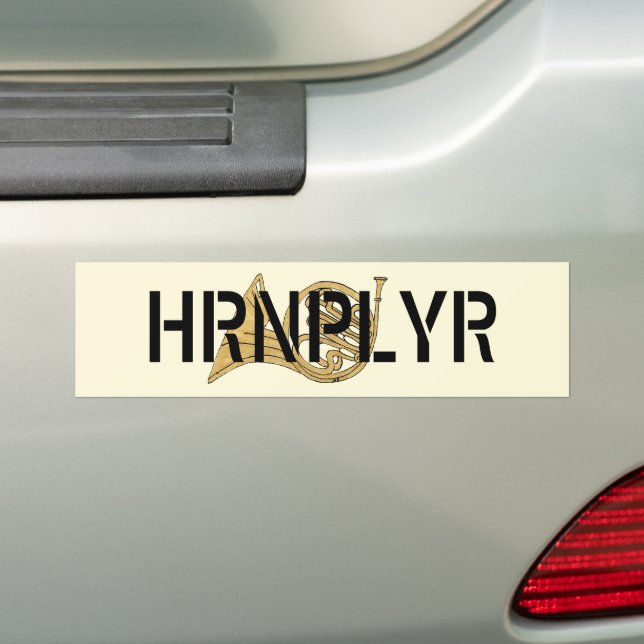 Pegatina Para Coche Placa de matrícula HRNPLYR de dibujos de bovinos f (en coche)