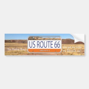 Pegatina Para Coche Placa de vanidad de ARIZONA de la RUTA 66 de los