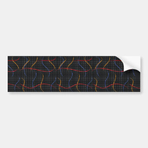 Pegatina Para Coche Placa y puntos de pintura retro