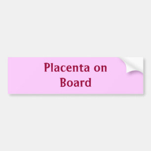 Pegatina Para Coche Placenta a bordo