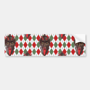 Pegatina Para Coche plaid navidades krampus