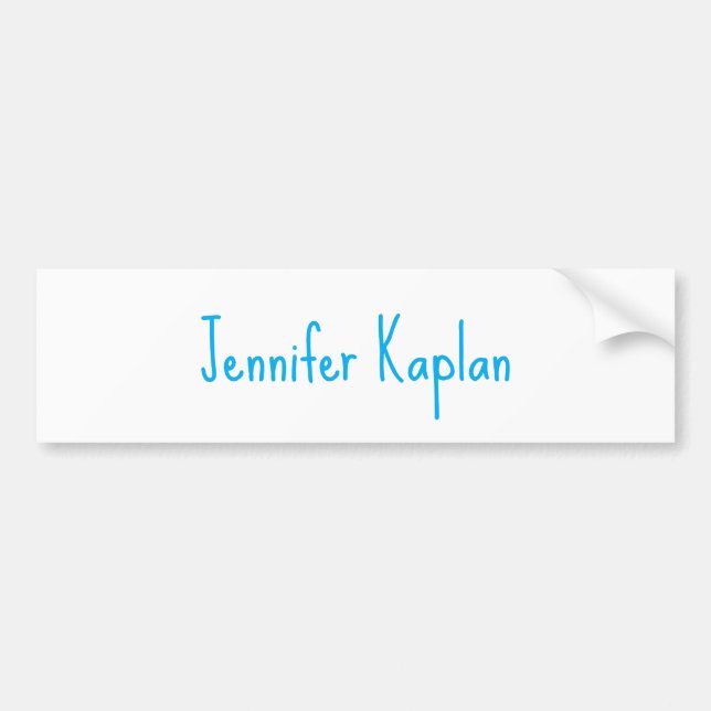Pegatina Para Coche Plain Minimalist Professional Casual Handwriting (Frente)