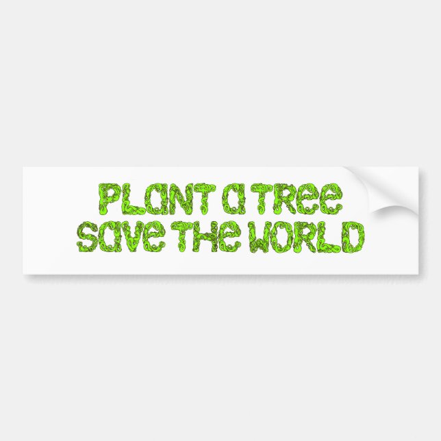 Pegatina Para Coche plante un árbol (Frente)