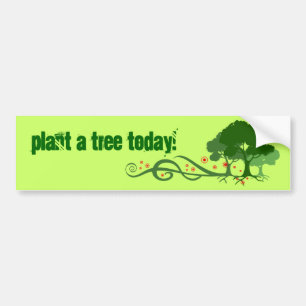 Pegatina Para Coche ¡Plante un árbol hoy!