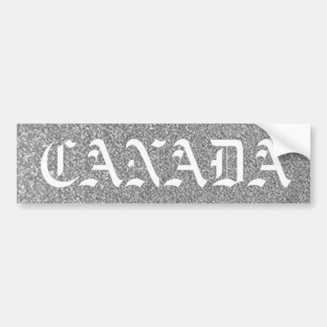 Pegatina Para Coche plata canadá (Frente)