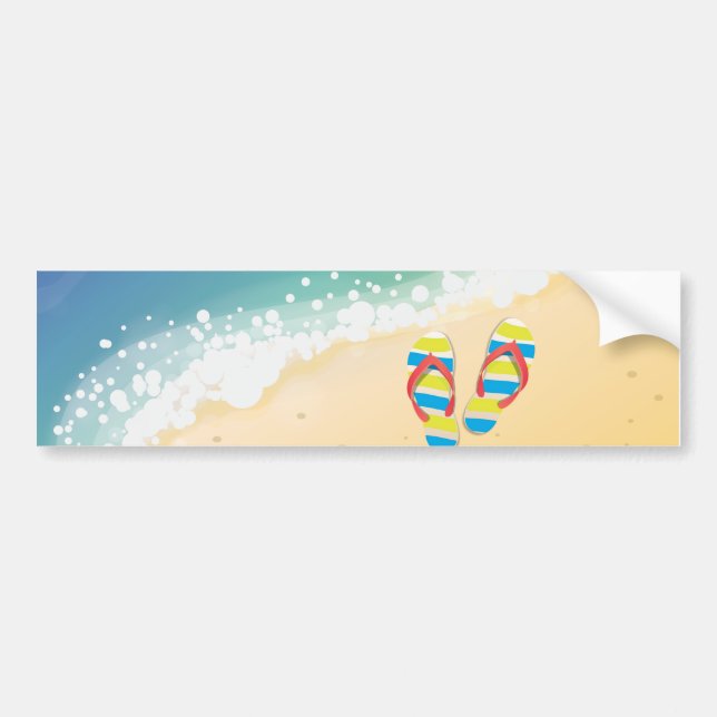 Pegatina Para Coche Playa (Frente)