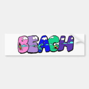 Pegatina Para Coche Playa