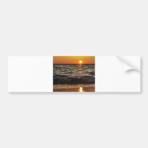 Pegatina Para Coche playa de atardecer