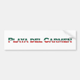 Pegatina Para Coche Playa del Carmen (logotipo del texto)