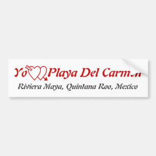 Pegatina Para Coche Playa del Carmen, maya México de Quintana Roo
