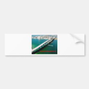PEGATINA PARA COCHE PLAYA LA FLORIDA DE CLEARWATER
