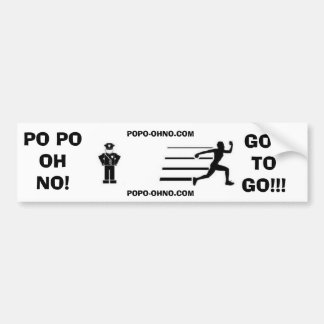 PEGATINA PARA COCHE ¡PO PO! ¡OH NO! ¡CONSIGUIÓ IR!!!