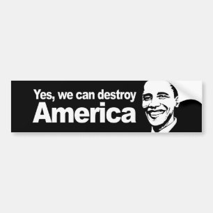 Pegatina Para Coche Podemos destruir sí América Bumpersticker