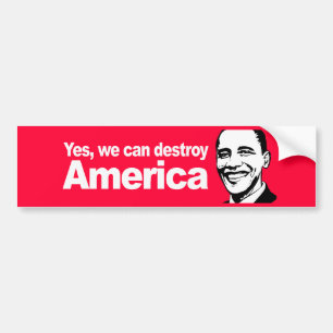 Pegatina Para Coche Podemos destruir sí América Bumpersticker