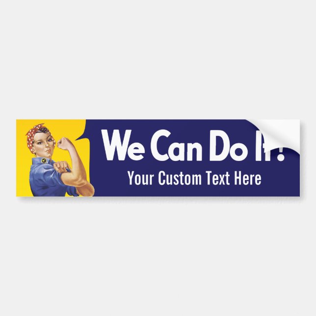 Pegatina Para Coche ¡Podemos Hacerlo! Rosie the Riveter (Frente)