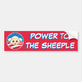 Pegatina Para Coche Poder al Sheeple (Obama)