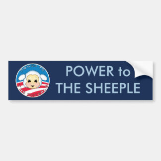 Pegatina Para Coche Poder al Sheeple (Obama)