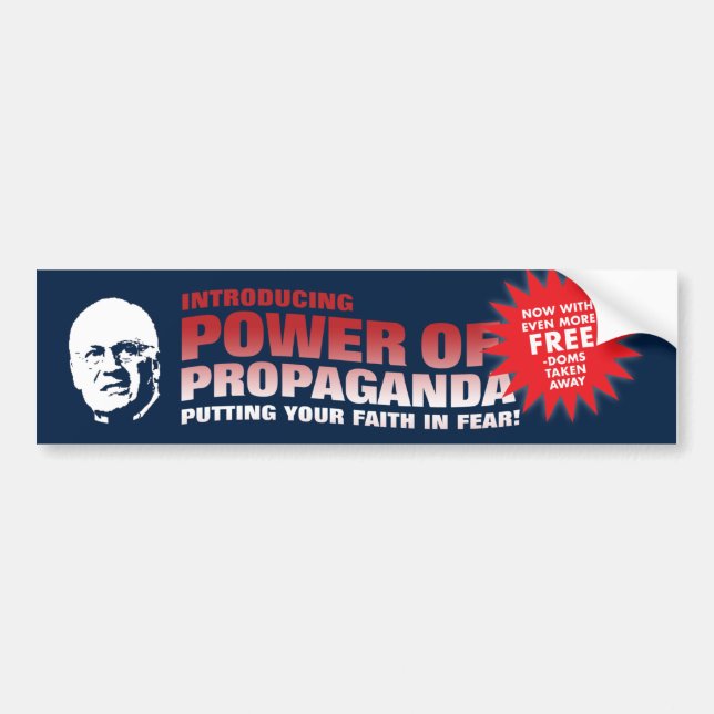 Pegatina Para Coche Poder de la propaganda (Frente)