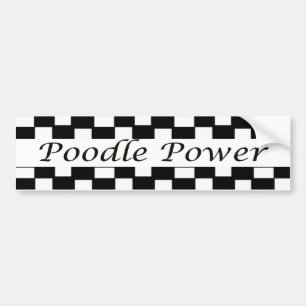 Pegatina Para Coche Poder del caniche