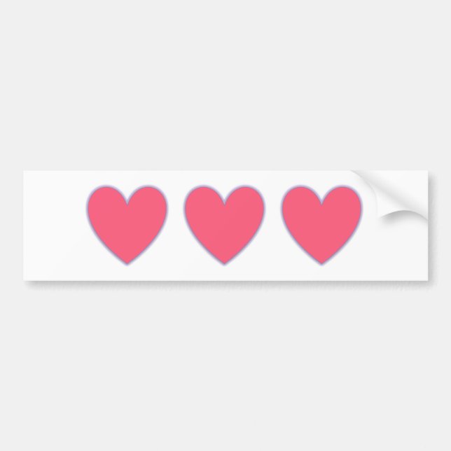 Pegatina Para Coche ¡Poder del corazón! (Frente)