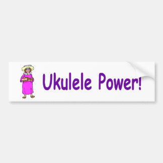 Pegatina Para Coche ¡Poder del Ukulele!