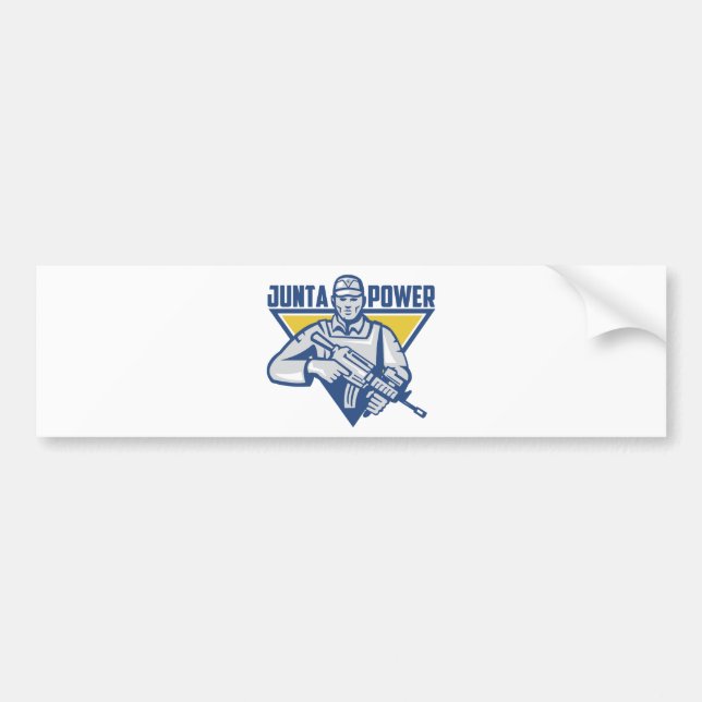 Pegatina Para Coche Poder ucraniano de la junta del ejército (Frente)