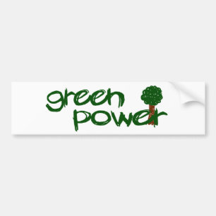 Pegatina Para Coche Poder verde
