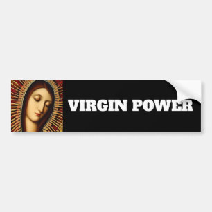 PEGATINA PARA COCHE PODER VIRGEN
