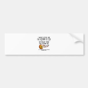 Pegatina Para Coche Podría Parecer Que Te Escucho Tocar Guitarra