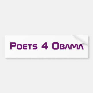 Pegatina Para Coche Poetas 4 Obama