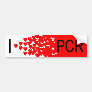 Pegatina Para Coche Polimerización en cadena del corazón I