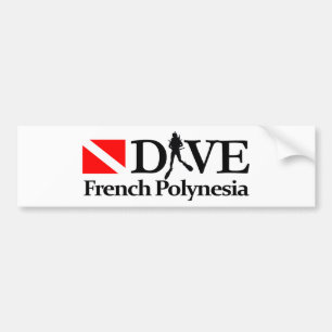 Pegatina Para Coche Polinesia Francesa DV4