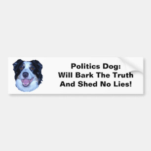 Pegatina Para Coche Política El Collie De La Frontera De La Política B