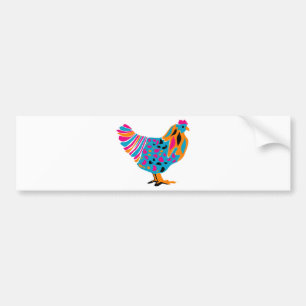 Pegatina Para Coche Pollo brillante enrrollado