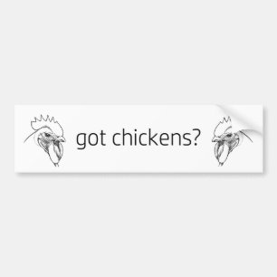 Pegatina Para Coche ¿pollos conseguidos? gallos