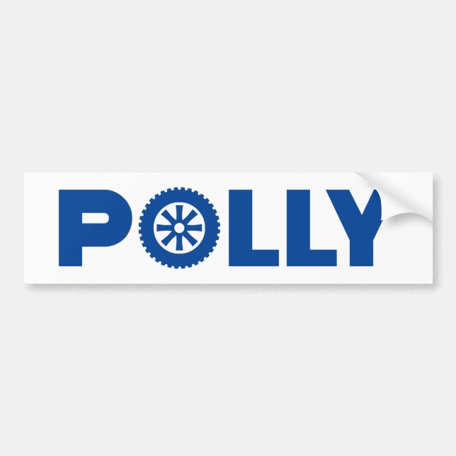 Pegatina Para Coche Polly Petrol Head (Frente)