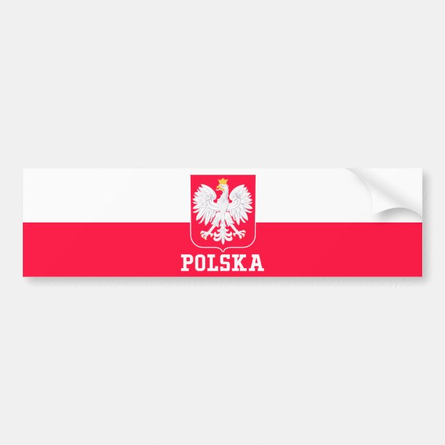 Pegatina Para Coche Polonia (Frente)