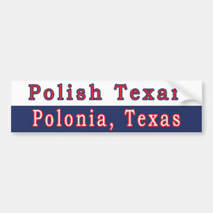 Pegatina Para Coche Polonia Texan Bumper Sticker