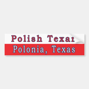 Pegatina Para Coche Polonia Texan Bumper Sticker